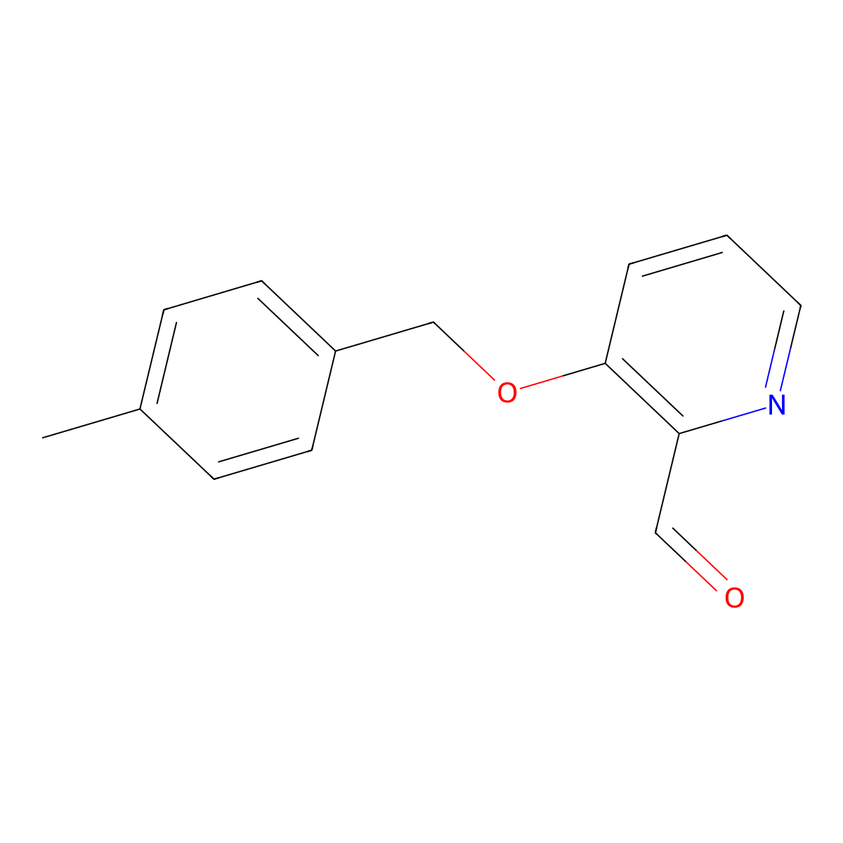 3-((4-Methylbenzyl)oxy)picolinaldehyde molecular structure, CAS 136423-86-4