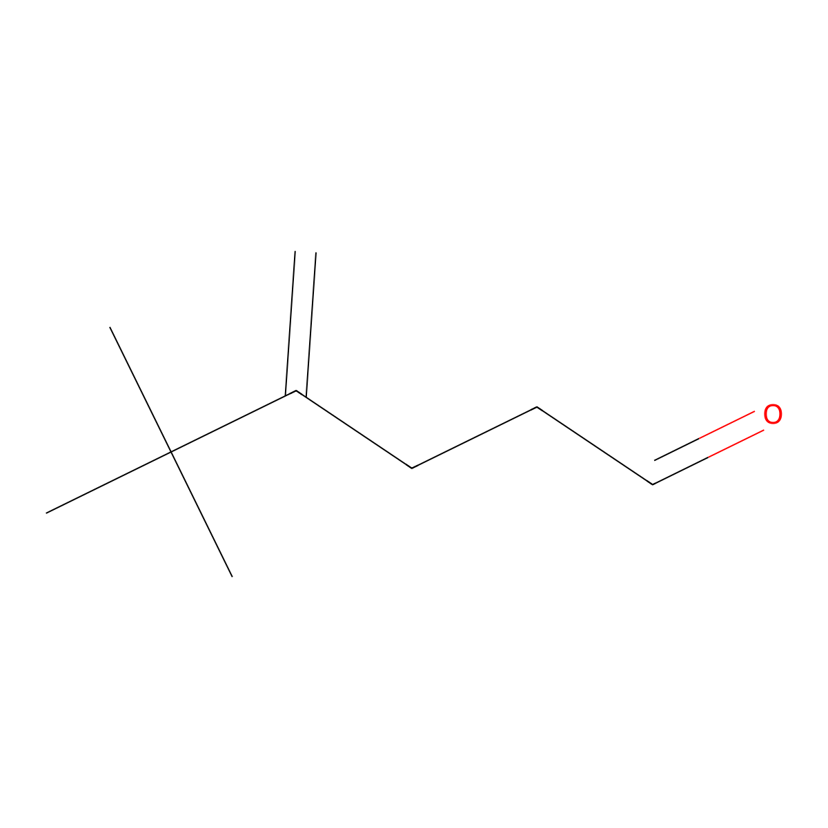 5,5-Dimethyl-4-methylidenehexanal molecular structure, CAS 136424-09-4