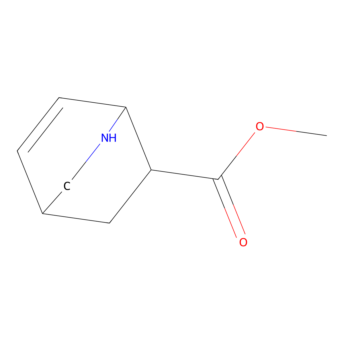 Methyl 2-azabicyclo[2.2.2]oct-7-ene-6-carboxylate molecular structure, CAS 1364509-33-0