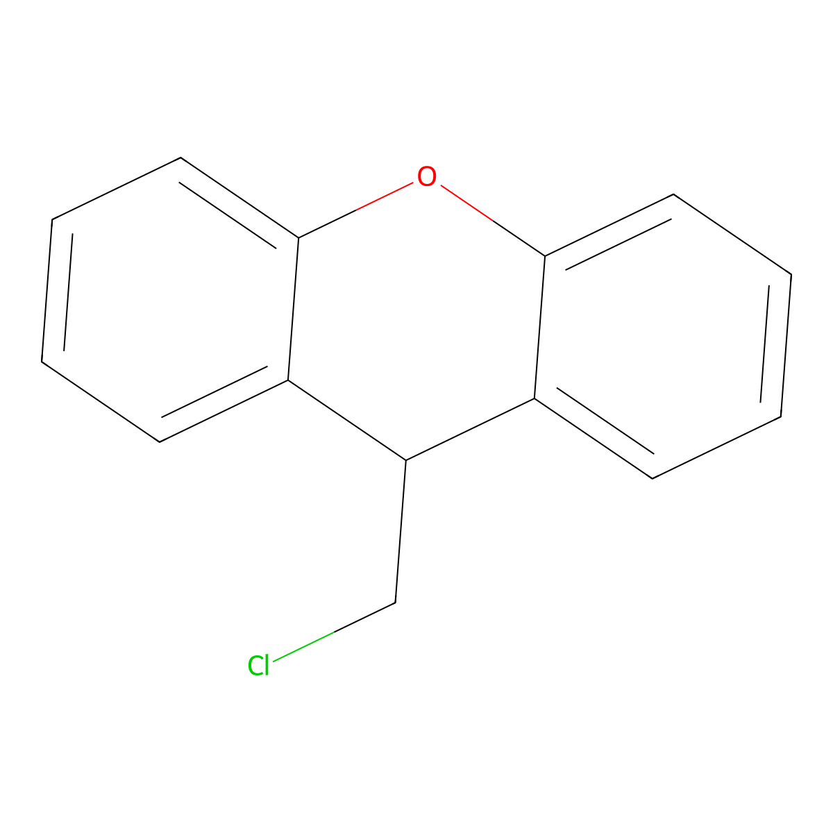 9-(chloromethyl)-9H-xanthene molecular structure, CAS 136453-31-1
