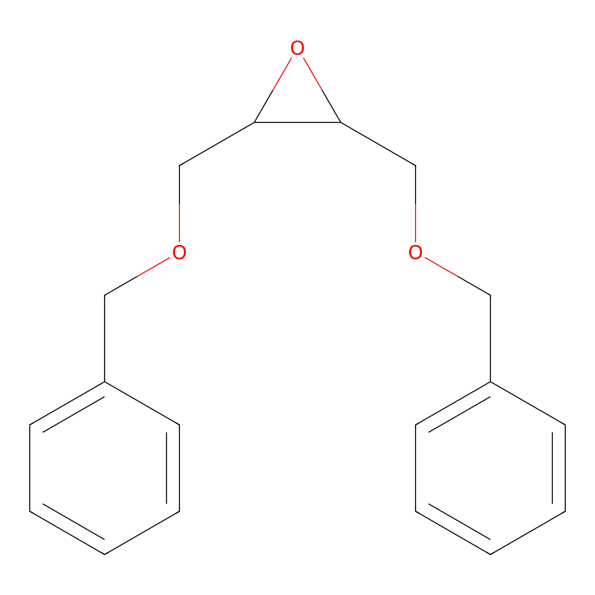 2,3-Bis((benzyloxy)methyl)oxirane molecular structure, CAS 136458-56-5