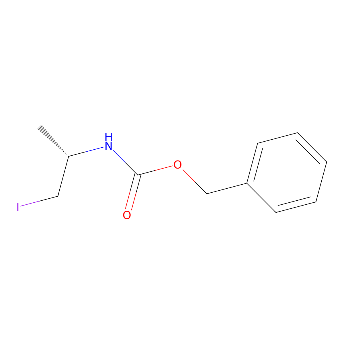 (S)-(2-Iodo-1-methyl-ethyl)-carbamic acid benzyl ester molecular structure, CAS 136464-11-4