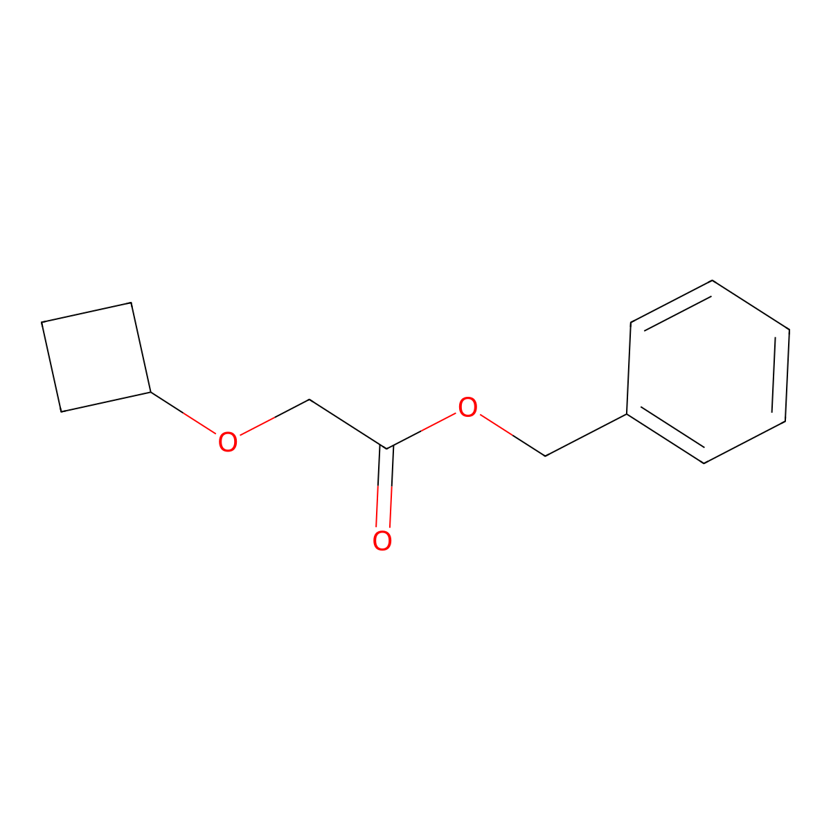 Benzyl 2-cyclobutoxyacetate molecular structure, CAS 1364663-26-2