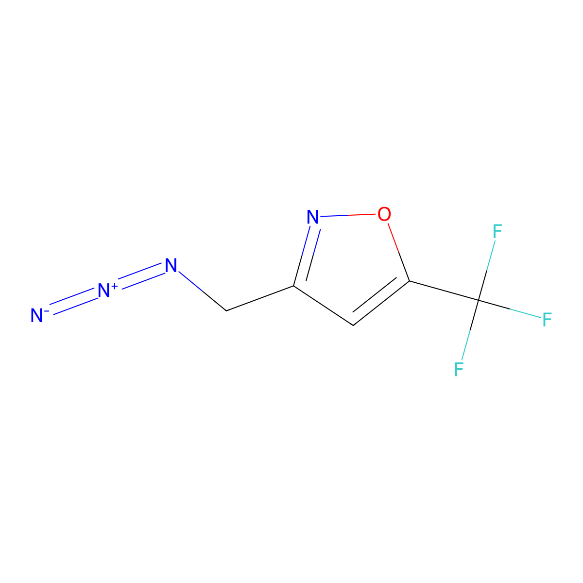 3-(Azidomethyl)-5-(trifluoromethyl)isoxazole molecular structure, CAS 1364678-06-7