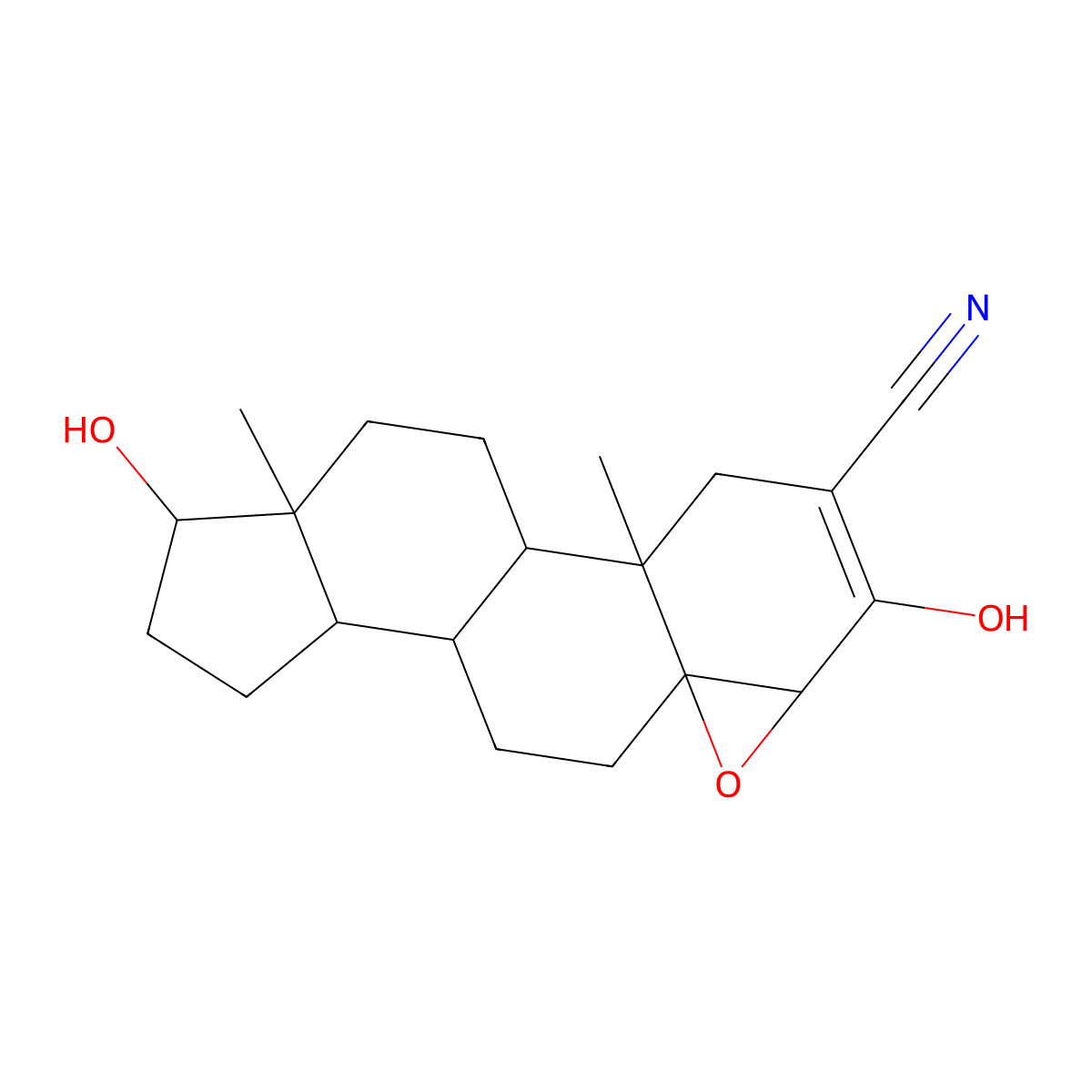 Trilostane molecular structure, CAS 13647-35-3