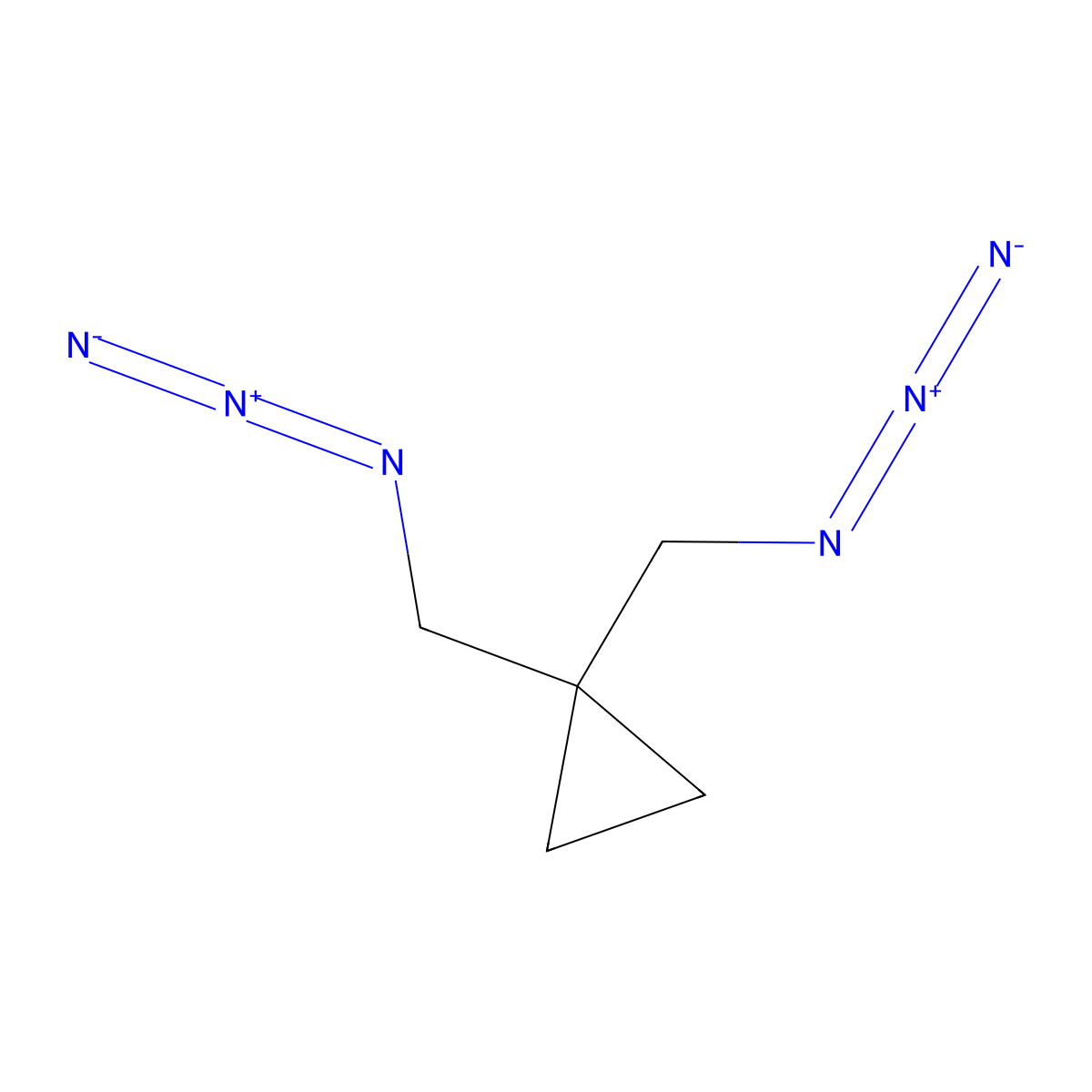 1,1-Bis(azidomethyl)cyclopropane molecular structure, CAS 136476-39-6