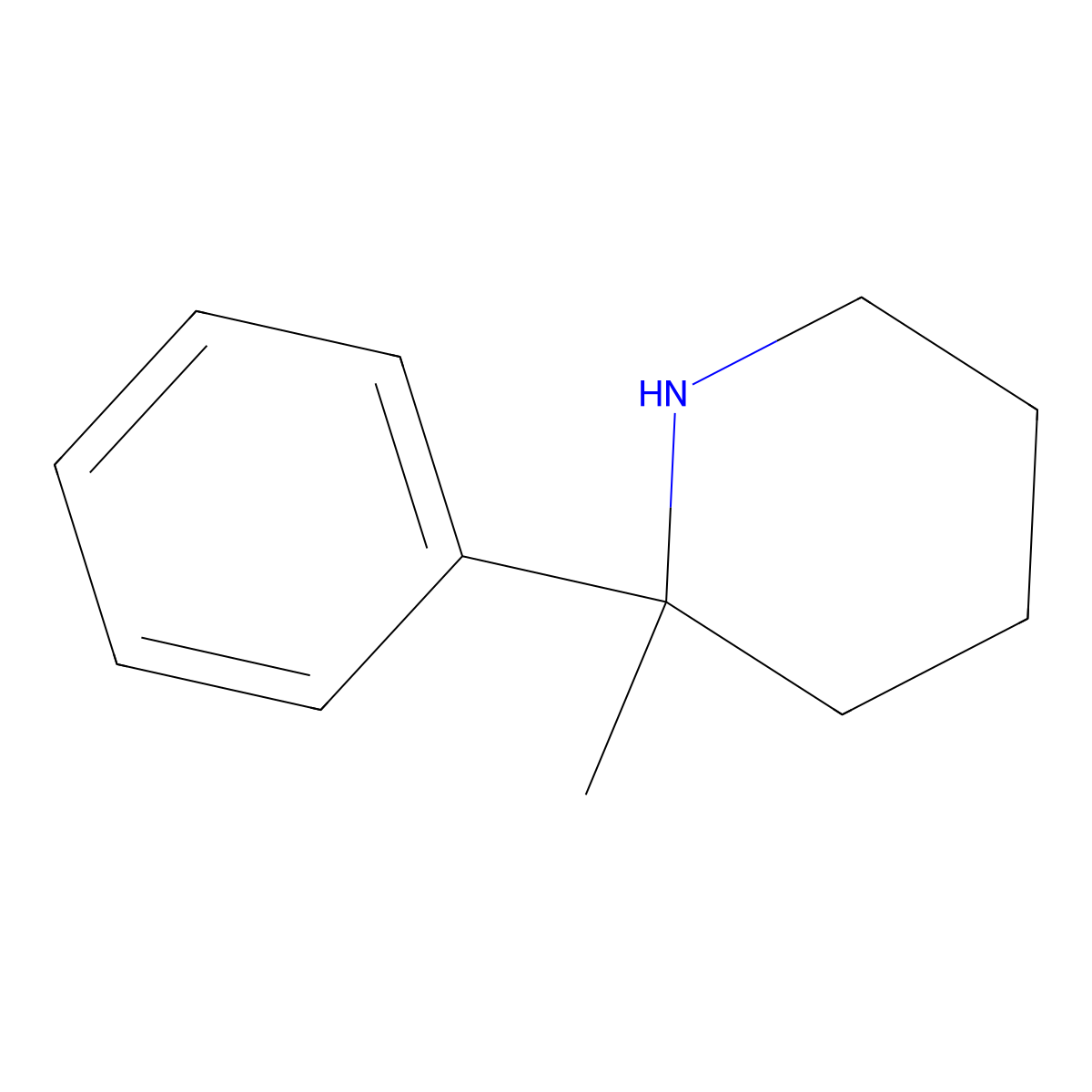 (S)-2-Methyl-2-phenylpiperidine molecular structure, CAS 1364783-04-9