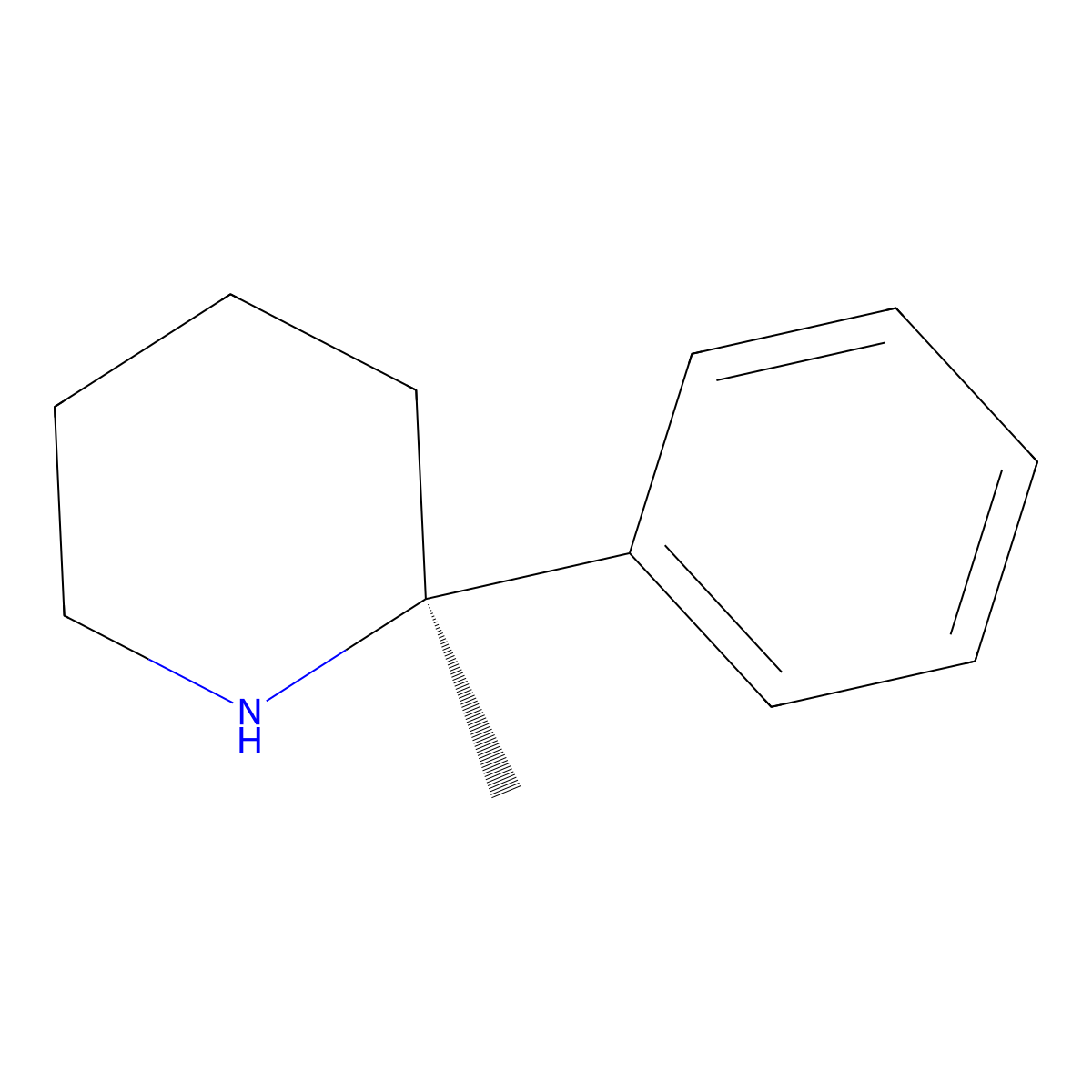 (S)-2-Methyl-2-phenylpiperidine molecular structure, CAS 1364783-04-9
