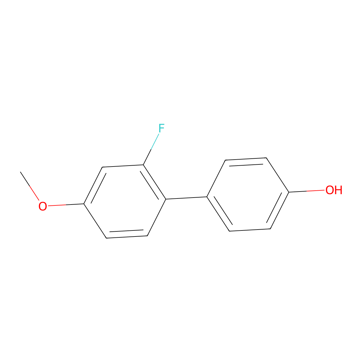 4-(2-Fluoro-4-methoxyphenyl)phenol molecular structure, CAS 136480-73-4