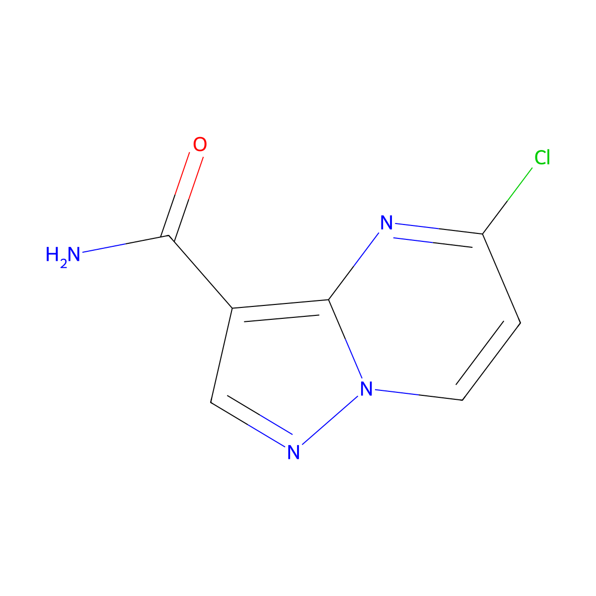 5-Chloropyrazolo[1,5-a]pyrimidine-3-carboxamide molecular structure, CAS 1364890-20-9