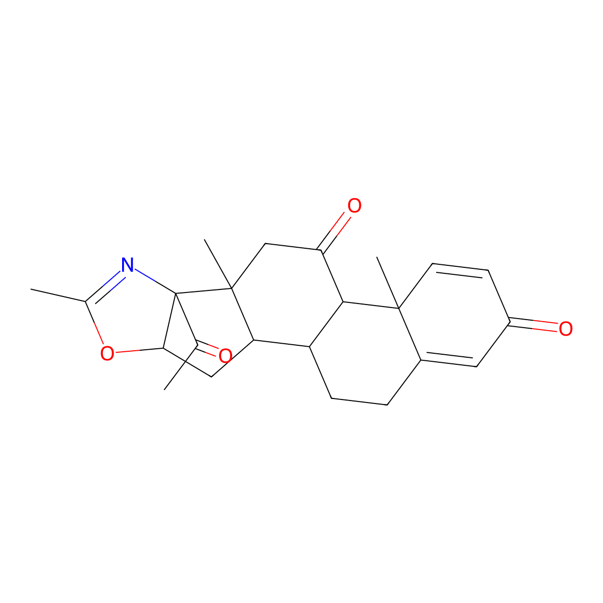 21-Deacetoxy 11-Oxodeflazacort molecular structure, CAS 13649-83-7