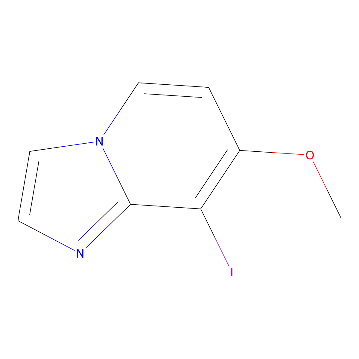 8-Iodo-7-methoxyimidazo[1,2-a]pyridine molecular structure, CAS 1364917-15-6