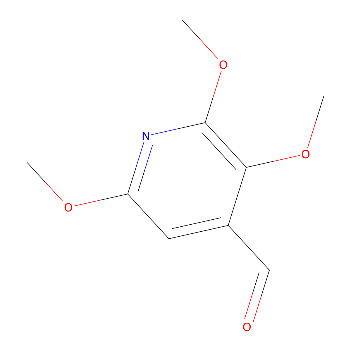 2,3,6-Trimethoxyisonicotinaldehyde molecular structure, CAS 1364917-16-7