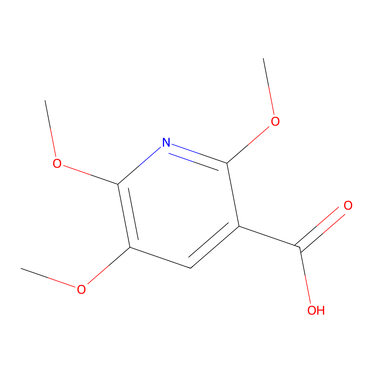 2,5,6-Trimethoxynicotinic acid molecular structure, CAS 1364917-20-3