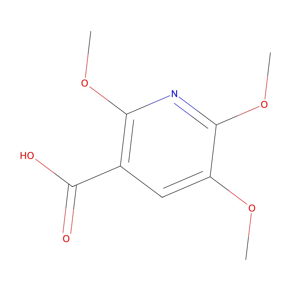 2,5,6-Trimethoxynicotinic acid molecular structure, CAS 1364917-20-3