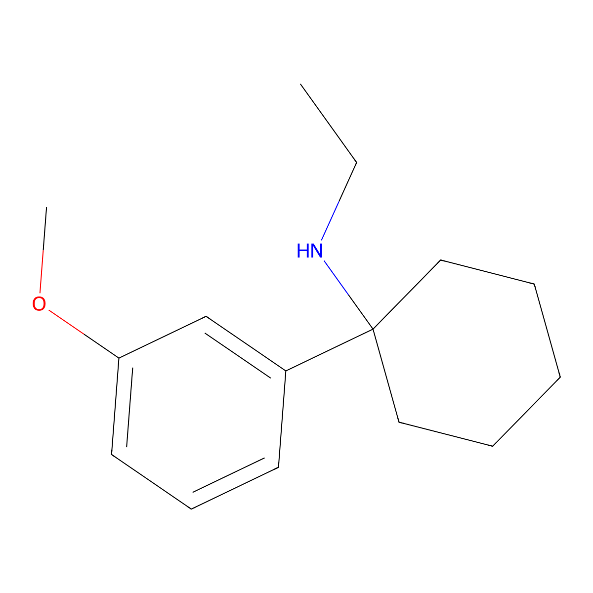 N-Ethyl-1-(3-methoxyphenyl)cyclohexanamine molecular structure, CAS 1364933-80-1