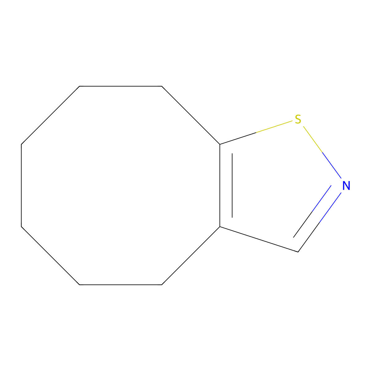 4,5,6,7,8,9-Hexahydrocycloocta[D]isothiazole molecular structure, CAS 136495-77-7