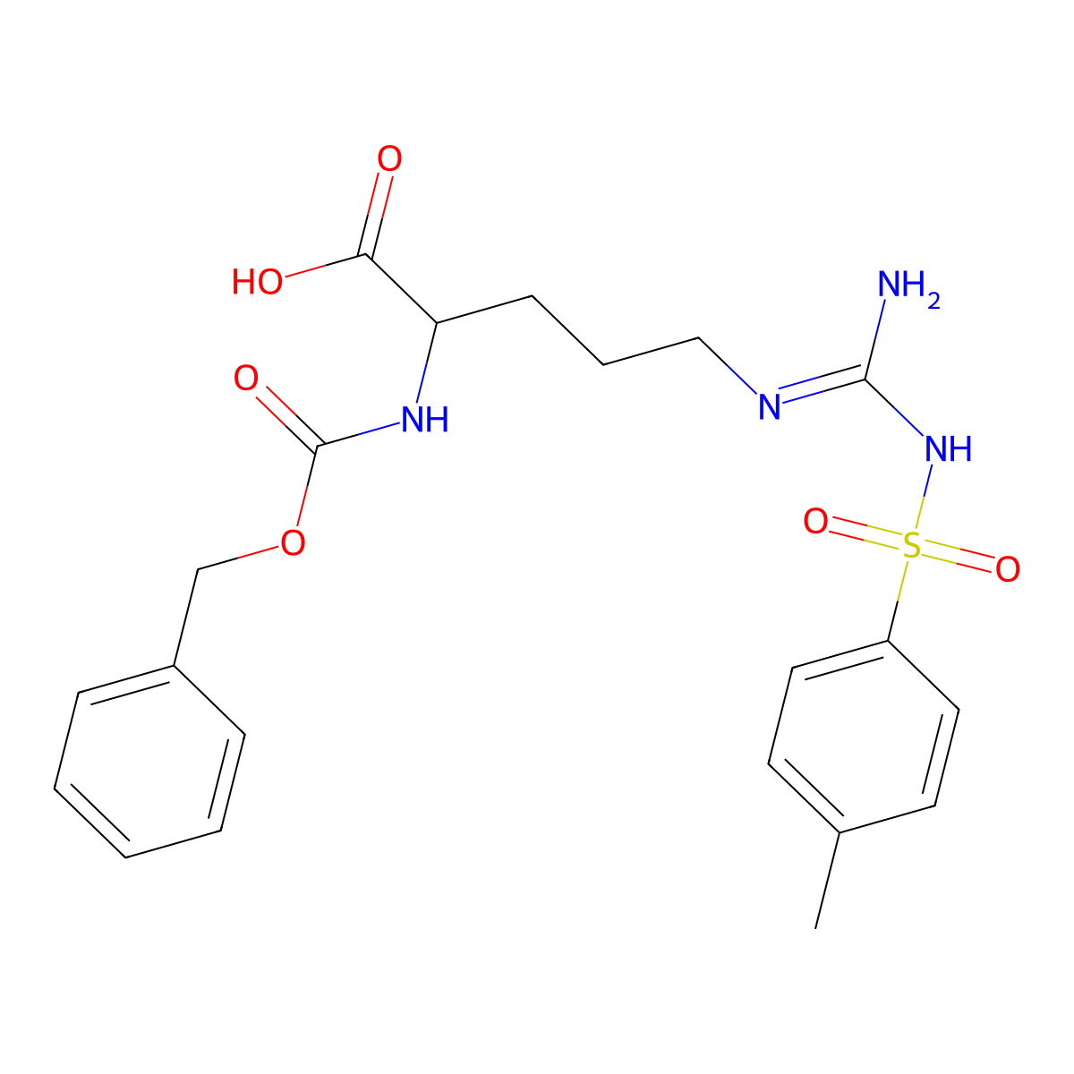 Z-Arg(tos)-OH molecular structure, CAS 13650-38-9