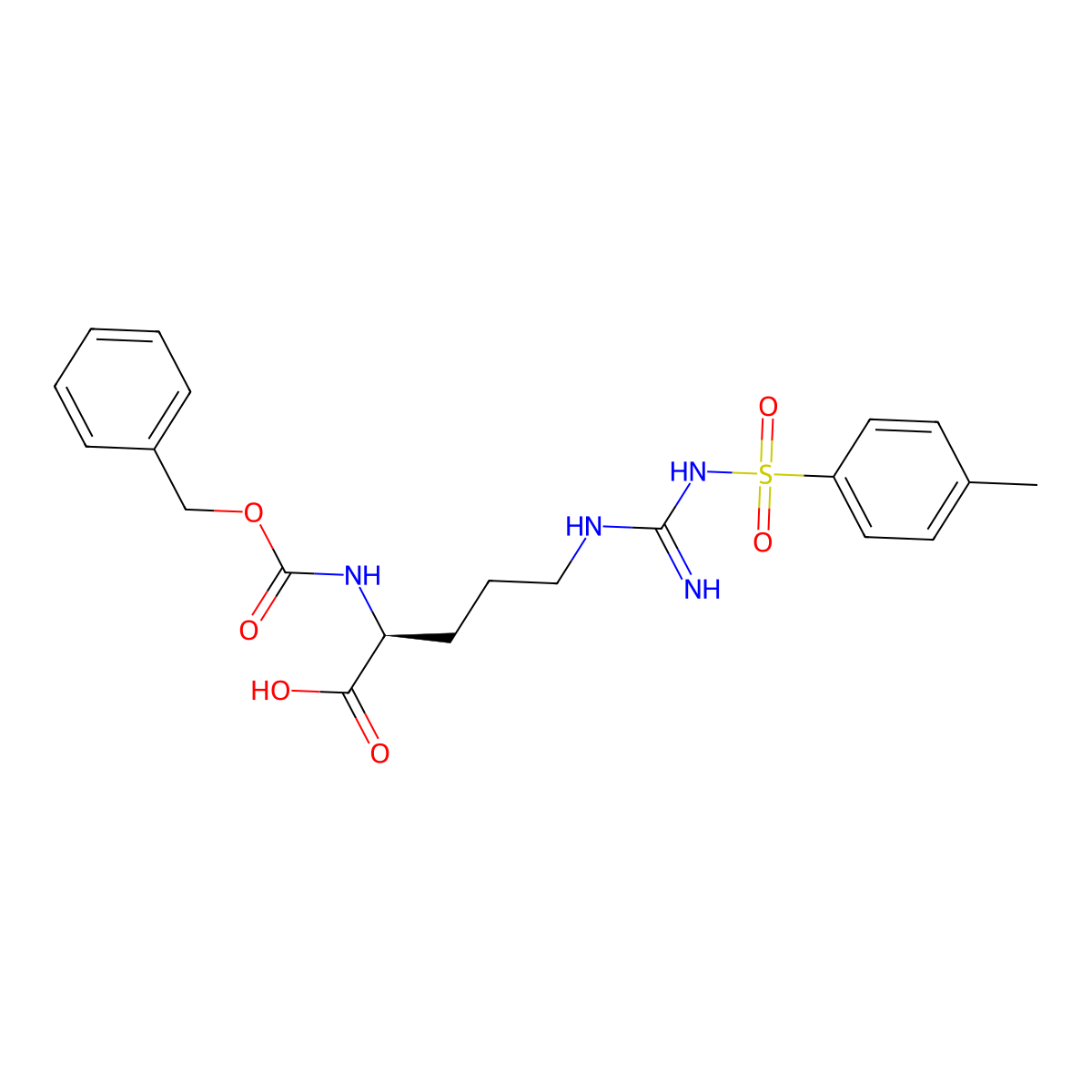 Z-Arg(tos)-OH molecular structure, CAS 13650-38-9