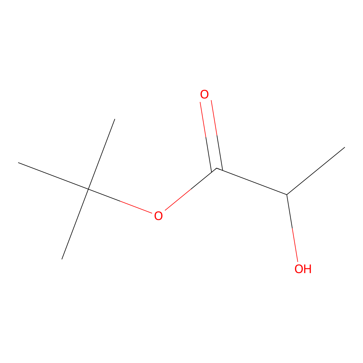 1,1-Dimethylethyl (2S)-2-hydroxypropanoate molecular structure, CAS 13650-70-9