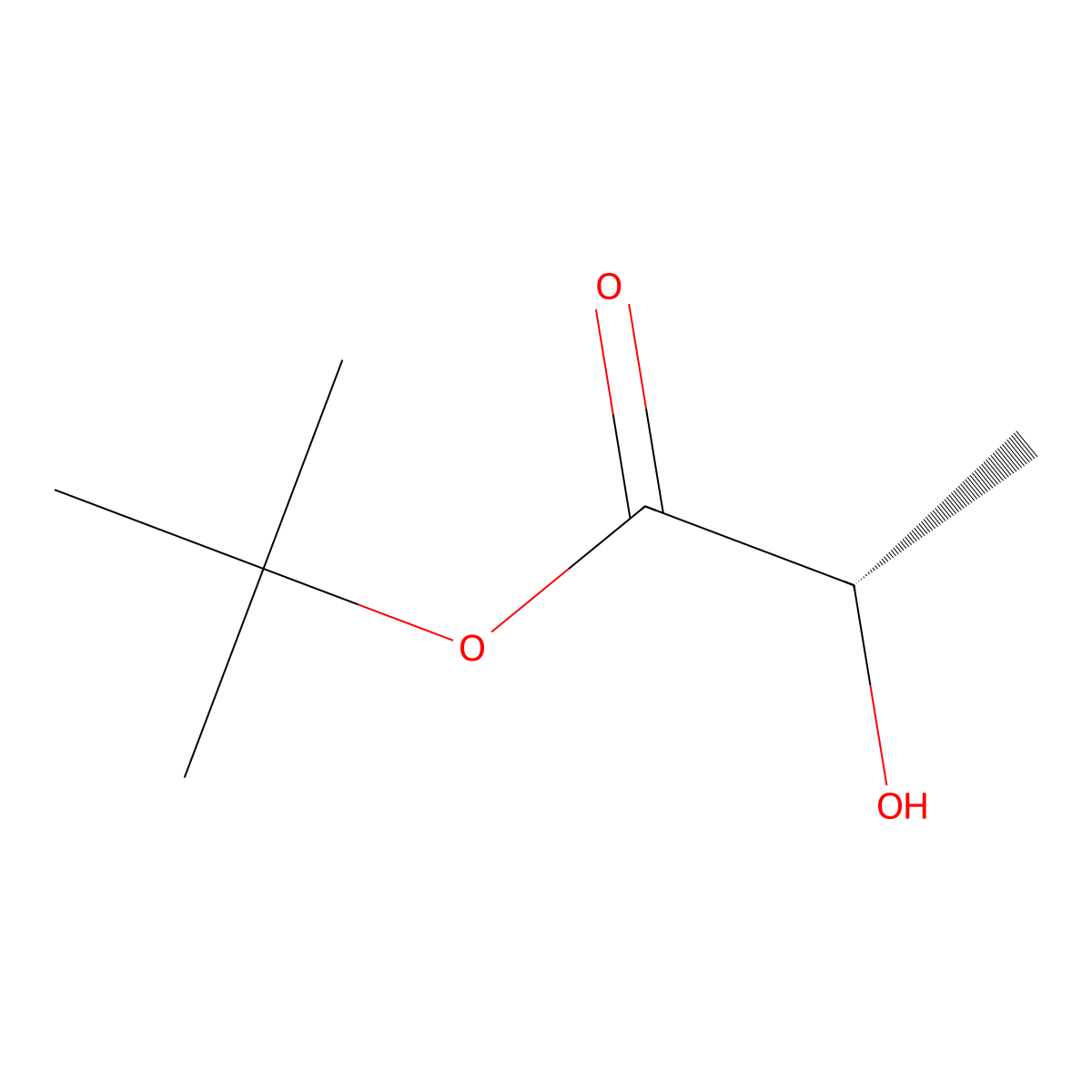 1,1-Dimethylethyl (2S)-2-hydroxypropanoate molecular structure, CAS 13650-70-9