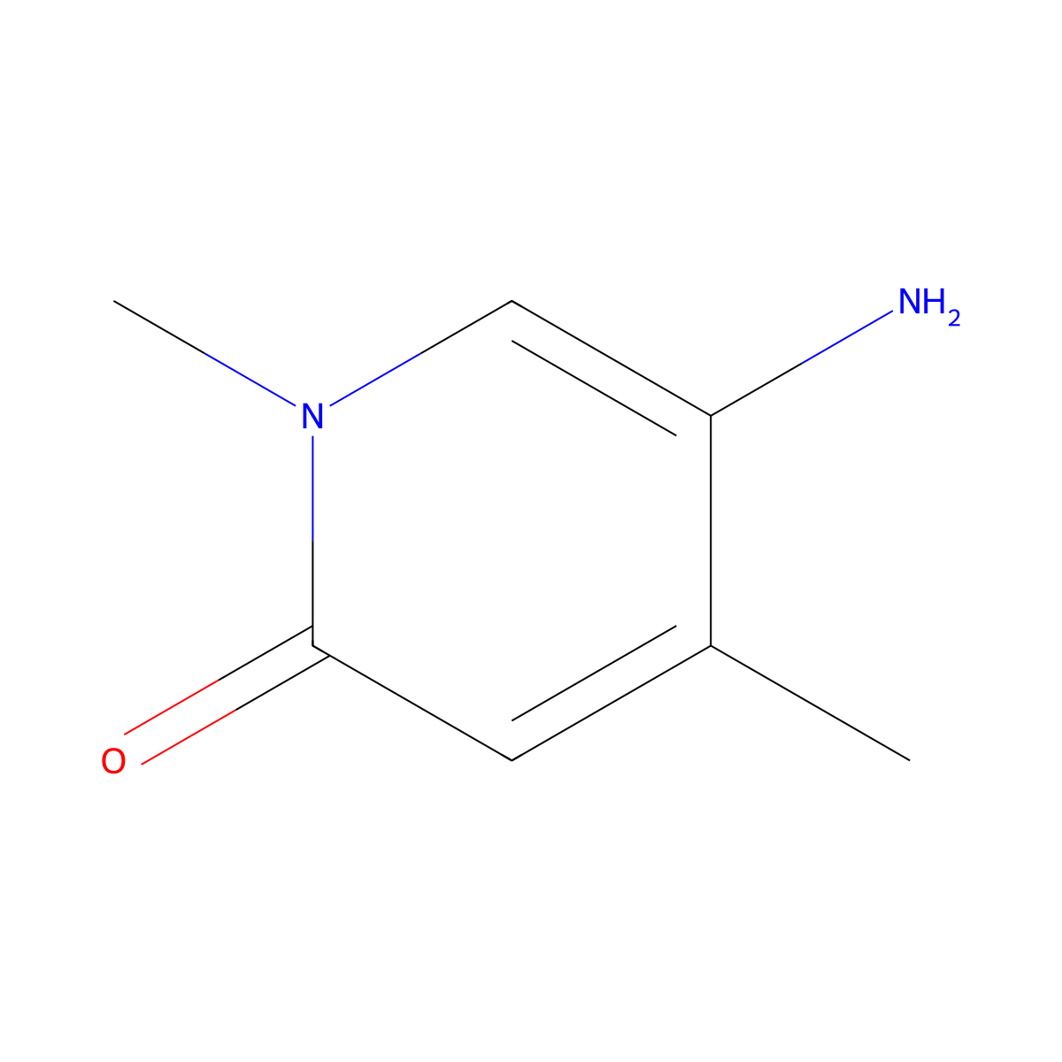 5-Amino-1,4-dimethyl-1,2-dihydropyridin-2-one molecular structure, CAS 1365055-01-1