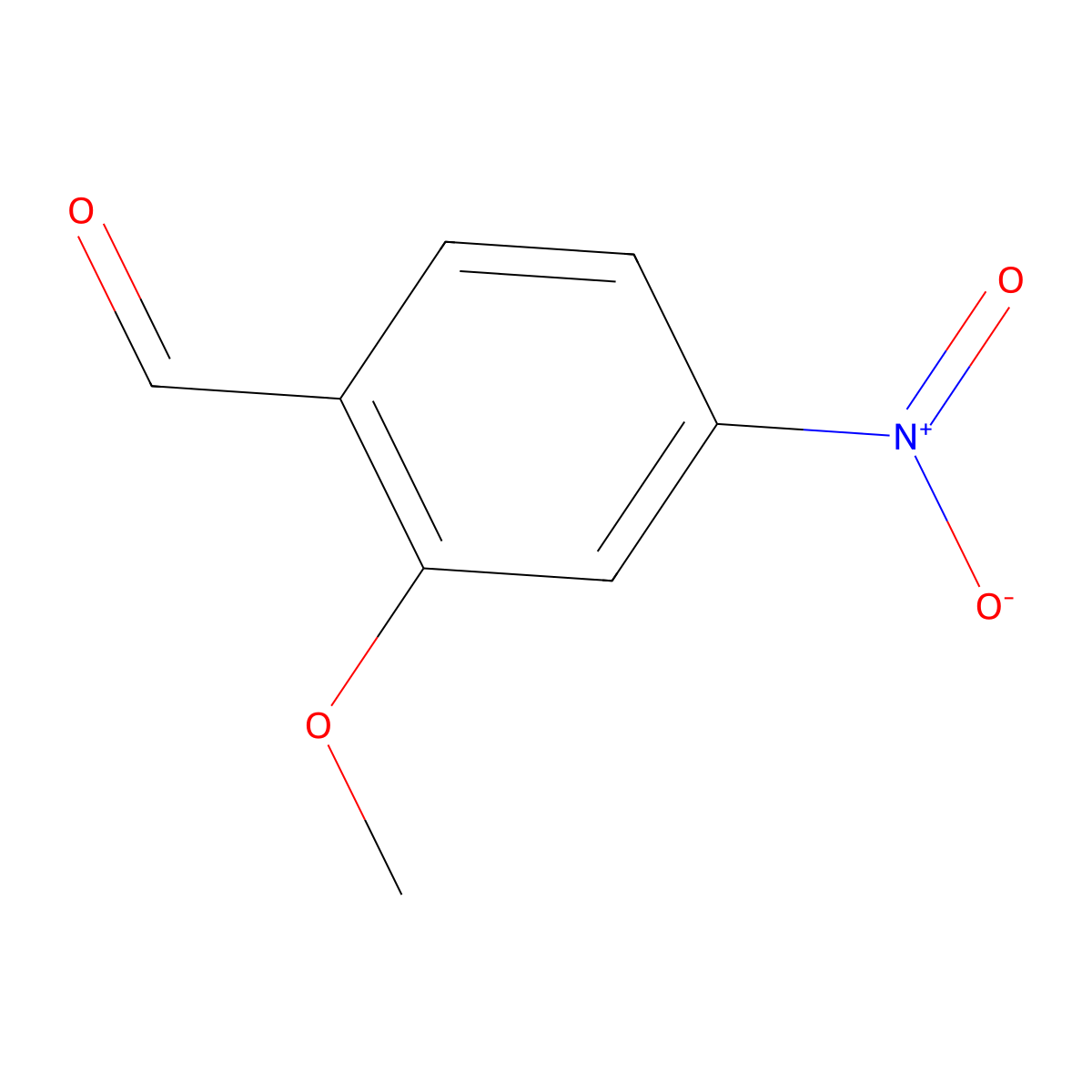 2-Methoxy-4-nitrobenzaldehyde molecular structure, CAS 136507-15-8