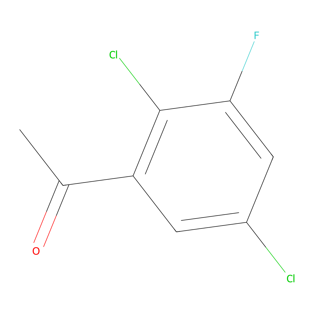 1-(2,5-Dichloro-3-fluorophenyl)ethanone molecular structure, CAS 1365091-92-4