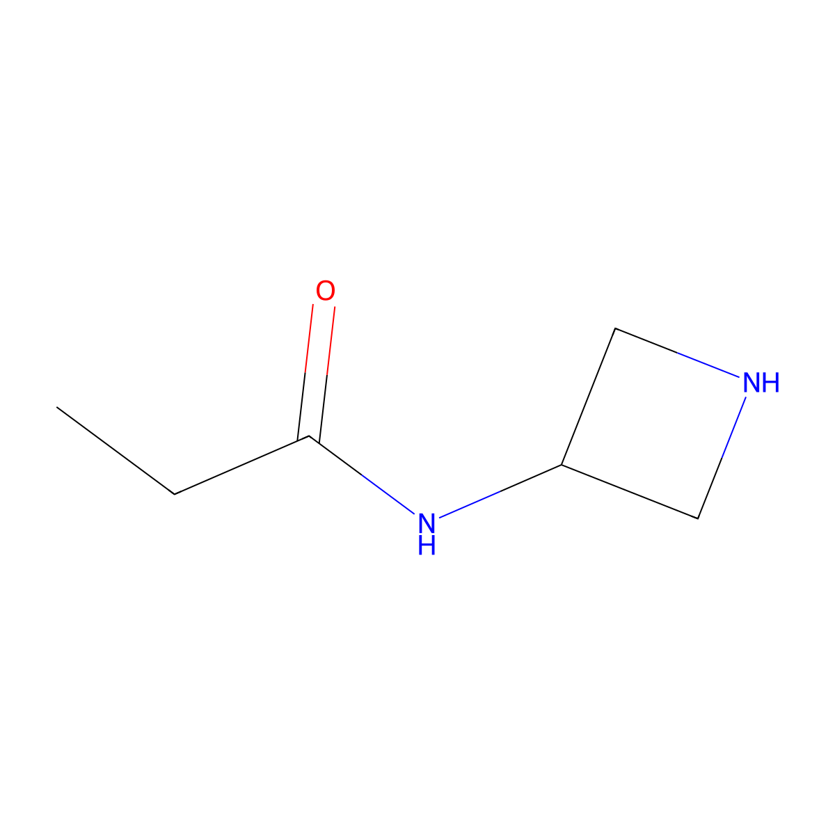 N-(azetidin-3-yl)propanamide molecular structure, CAS 1365212-31-2