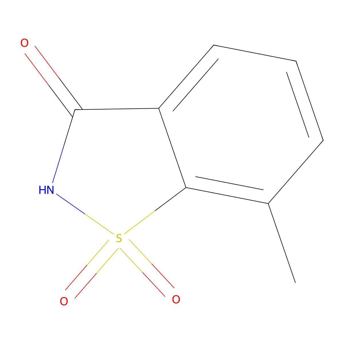 7-Methylsaccharin molecular structure, CAS 136526-27-7