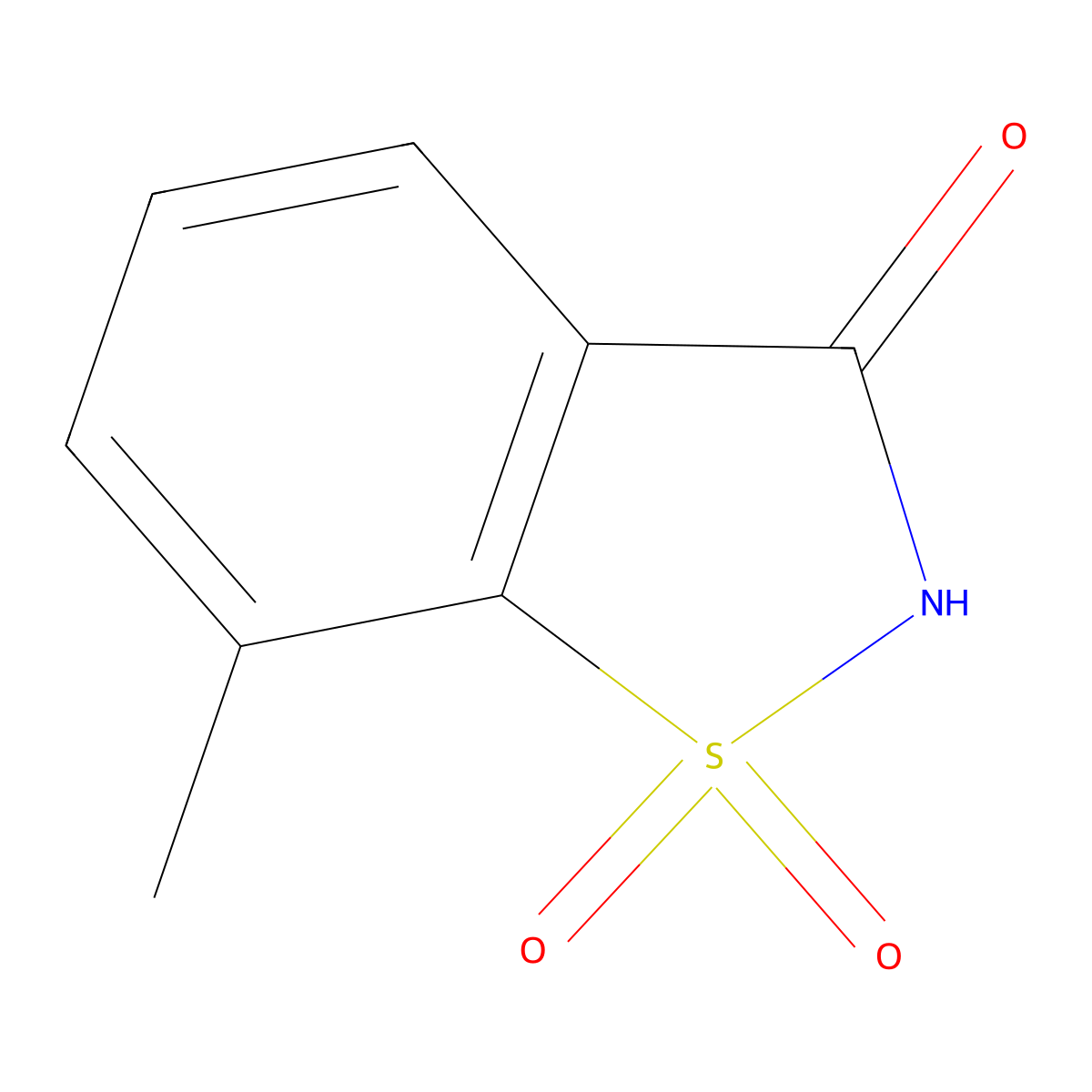 7-Methylsaccharin molecular structure, CAS 136526-27-7