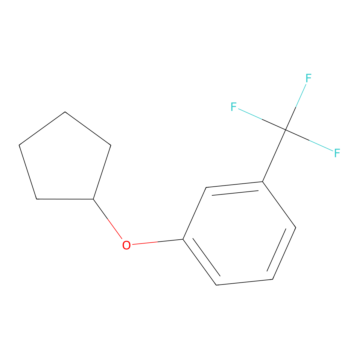 1-(Cyclopentyloxy)-3-(trifluoromethyl)benzene molecular structure, CAS 1365271-30-2