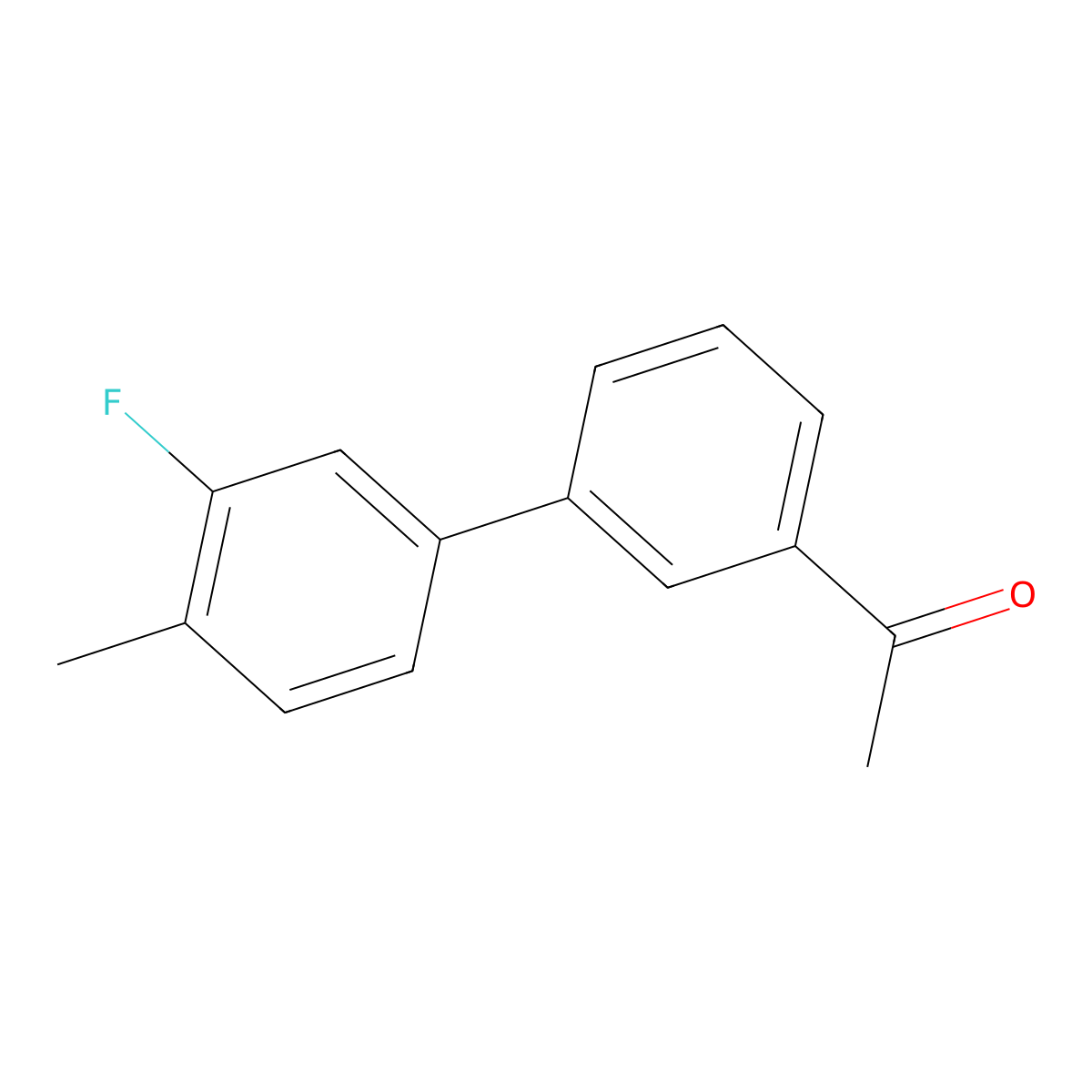 3'-Acetyl-3-fluoro-4-methylbiphenyl molecular structure, CAS 1365271-37-9