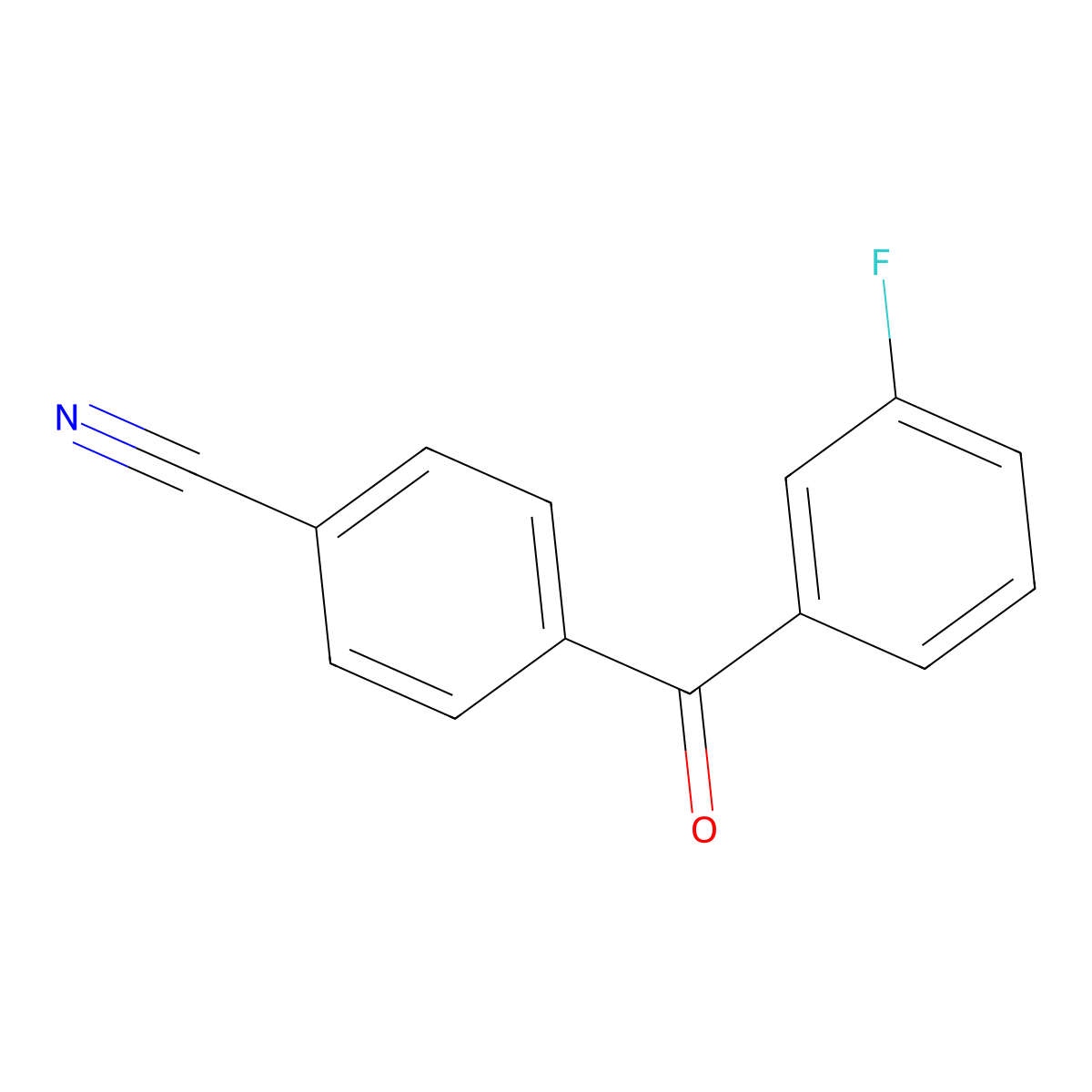 4-(3-Fluorobenzoyl)benzonitrile molecular structure, CAS 1365271-67-5