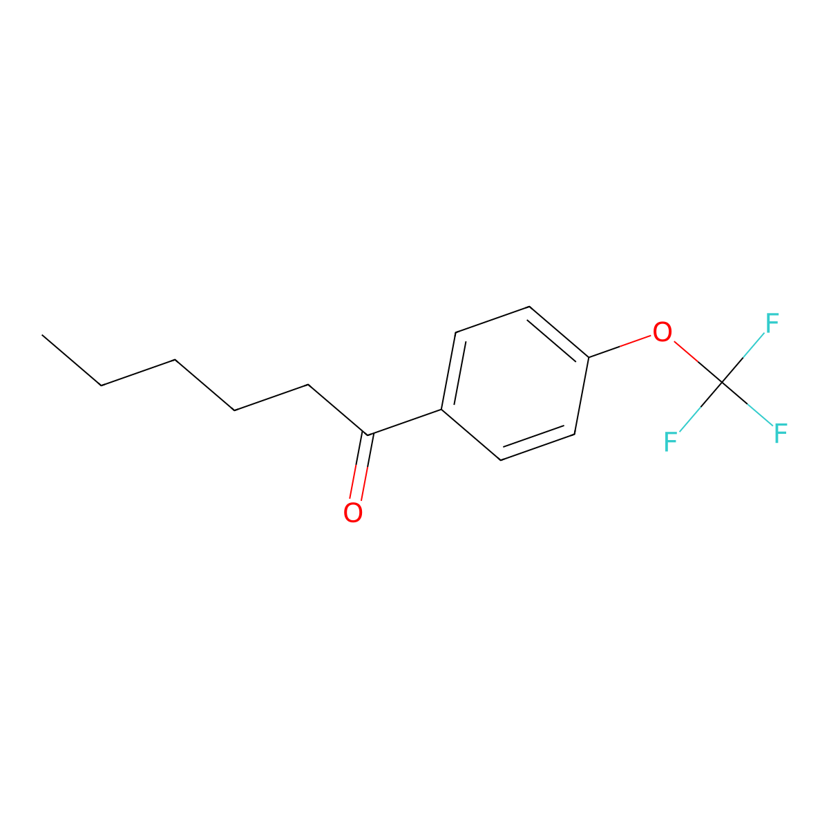 1-[4-(Trifluoromethoxy)phenyl]hexan-1-one molecular structure, CAS 1365271-68-6