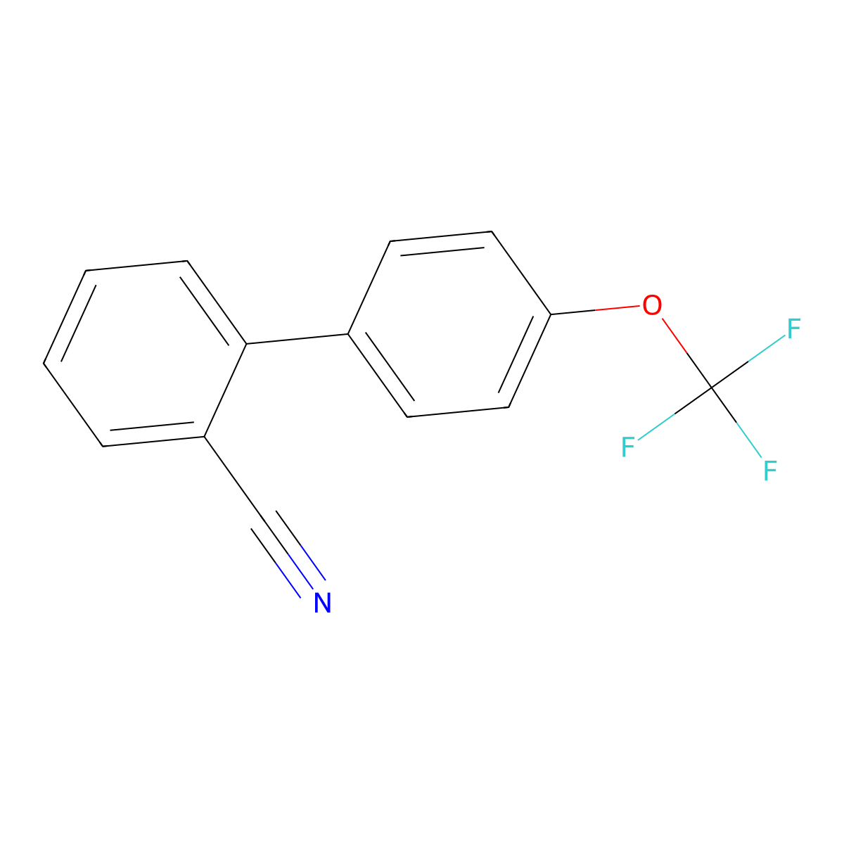 2-[4-(Trifluoromethoxy)phenyl]benzonitrile molecular structure, CAS 1365271-76-6