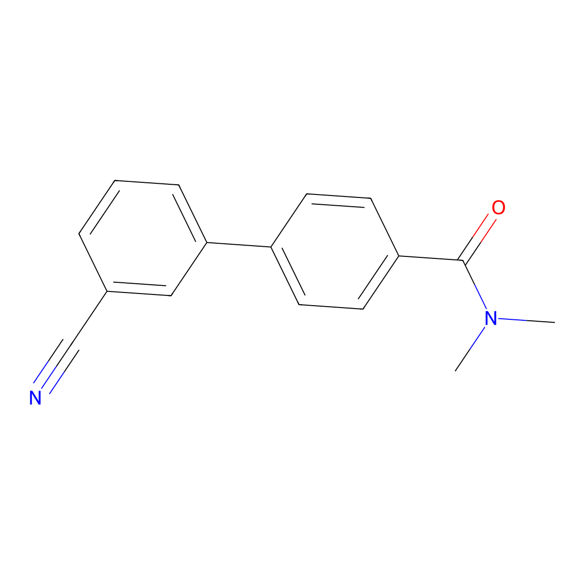 4-(3-Cyanophenyl)-N,N-dimethylbenzamide molecular structure, CAS 1365271-77-7