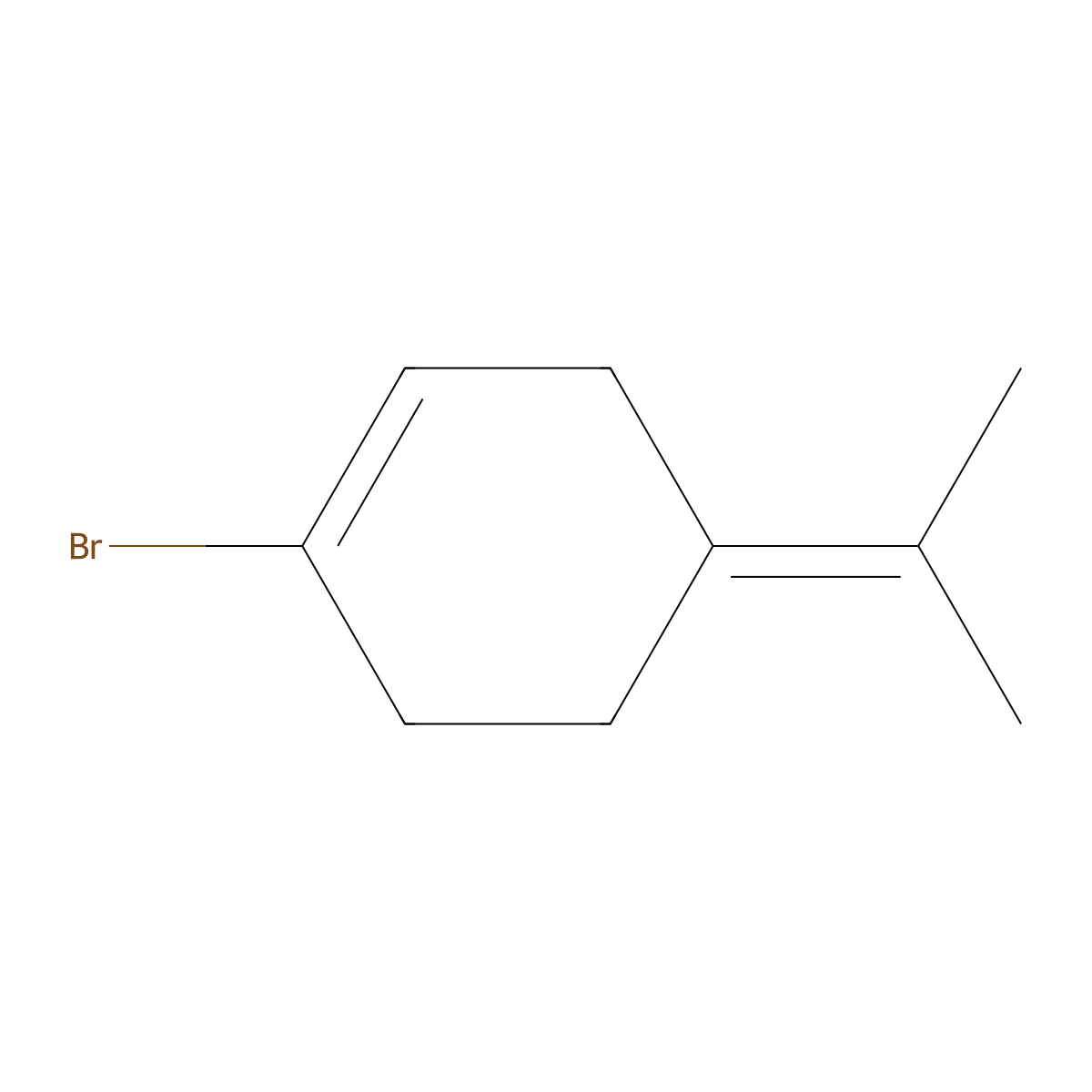 1-Bromo-4-(propan-2-ylidene)cyclohex-1-ene molecular structure, CAS 1365271-79-9