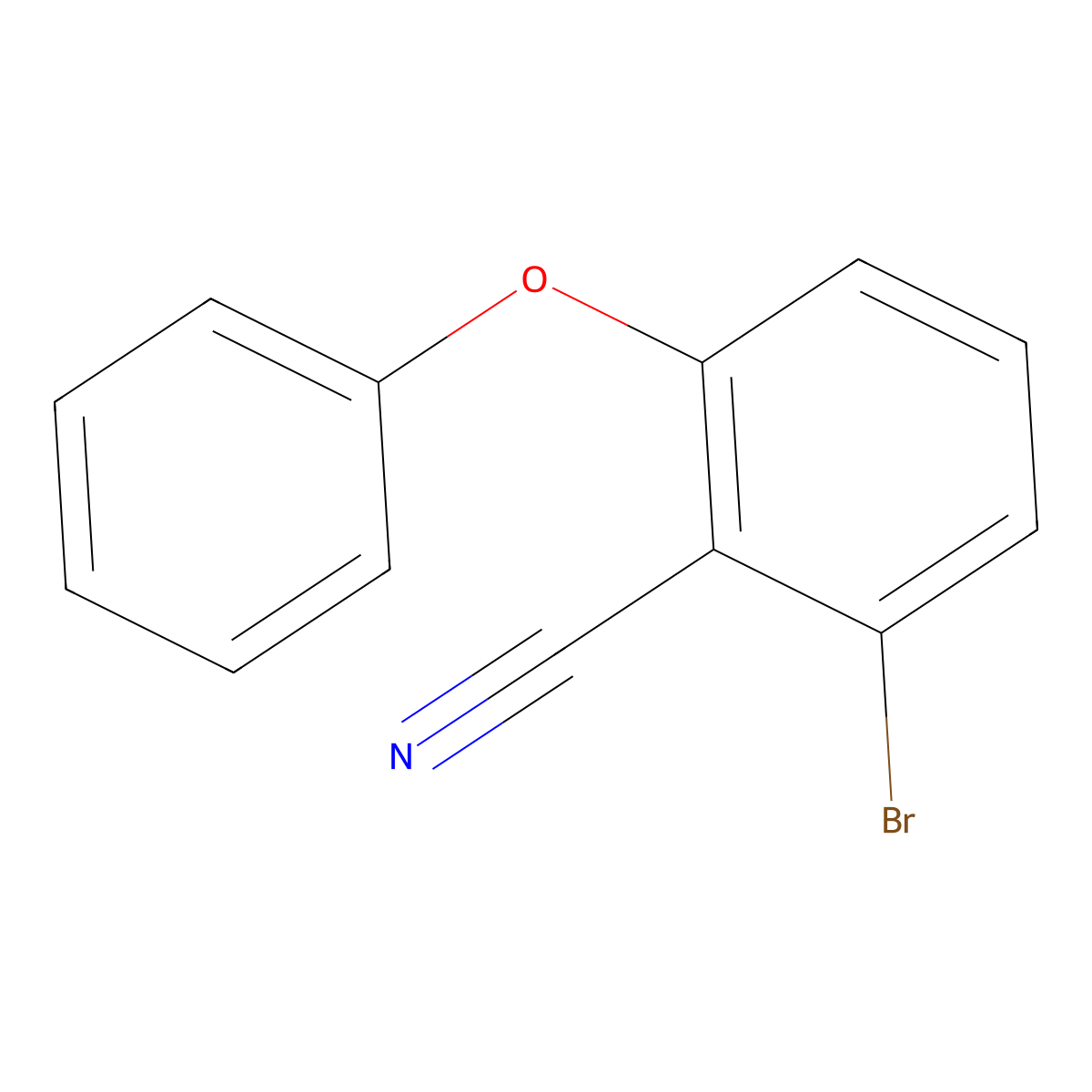 2-Bromo-6-phenoxybenzonitrile molecular structure, CAS 1365271-93-7