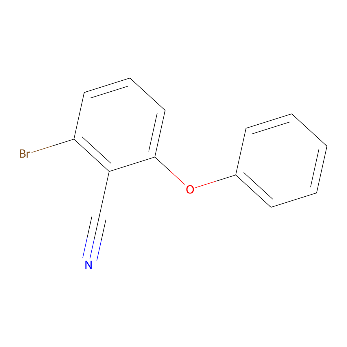 2-Bromo-6-phenoxybenzonitrile molecular structure, CAS 1365271-93-7