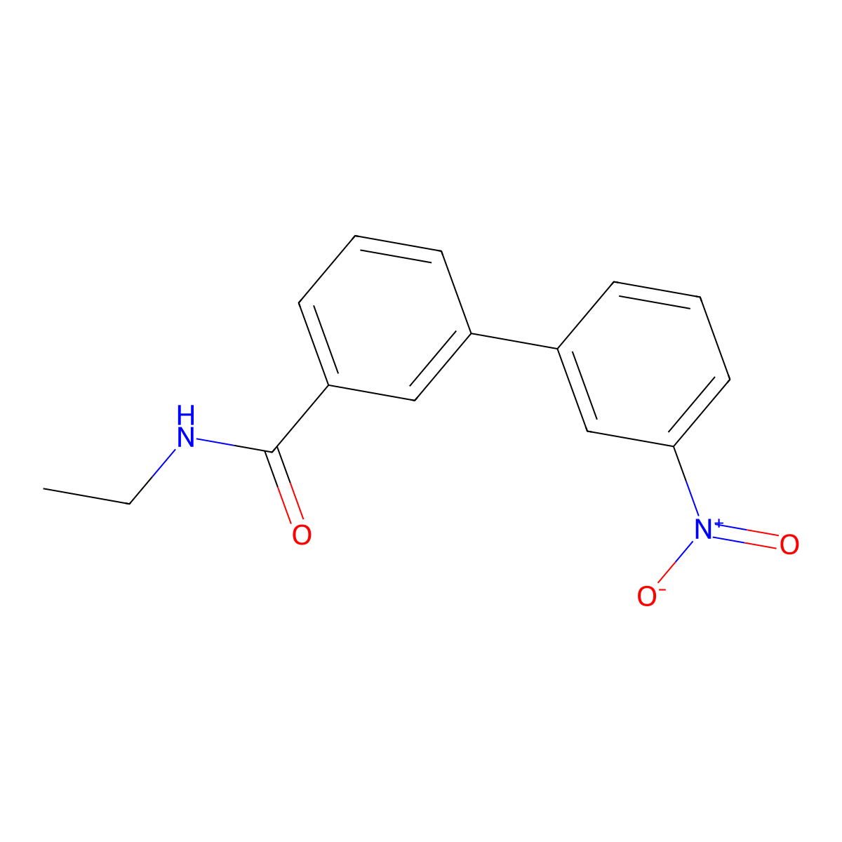 N-Ethyl-3-(3-nitrophenyl)benzamide molecular structure, CAS 1365272-02-1