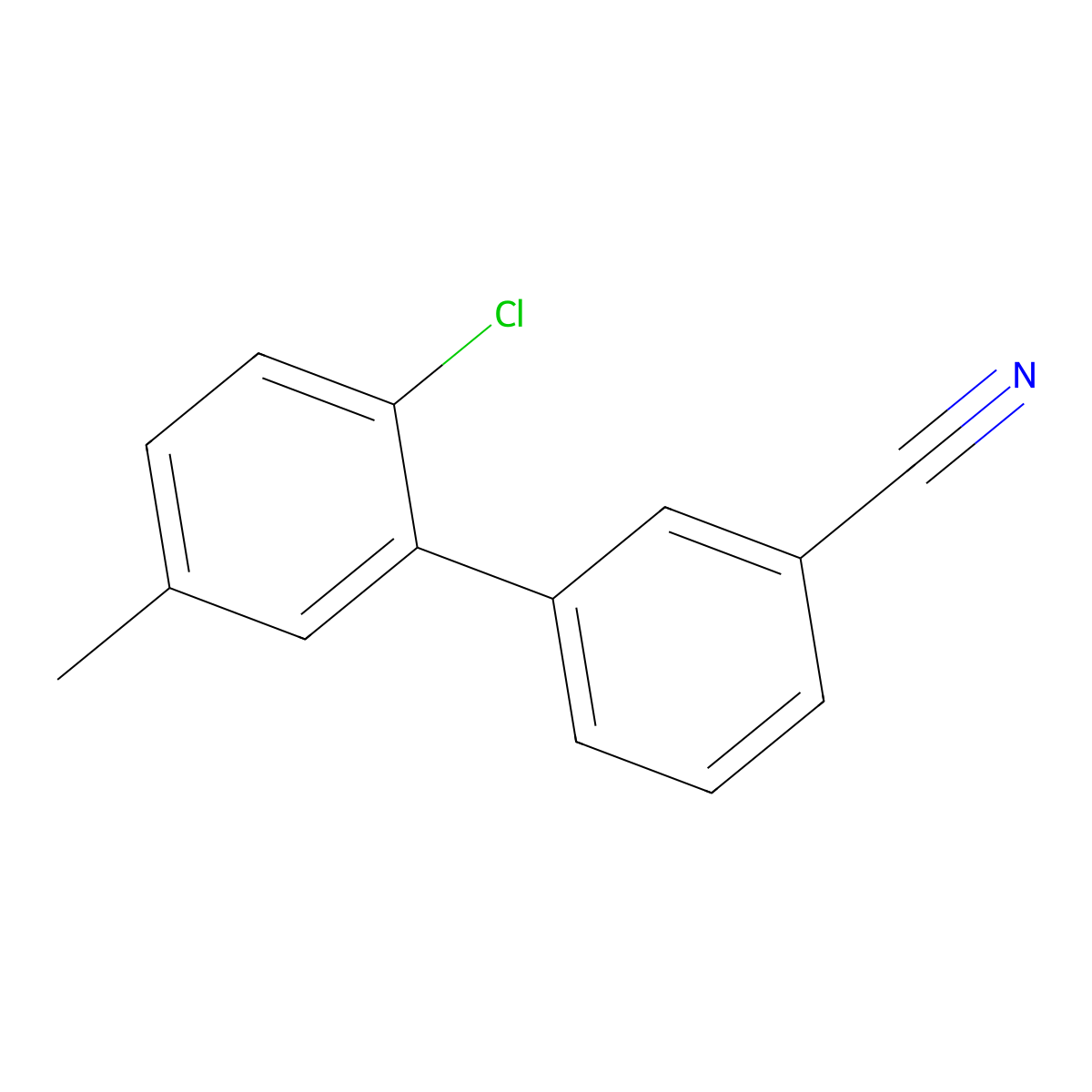 3-(2-Chloro-5-methylphenyl)benzonitrile molecular structure, CAS 1365272-10-1