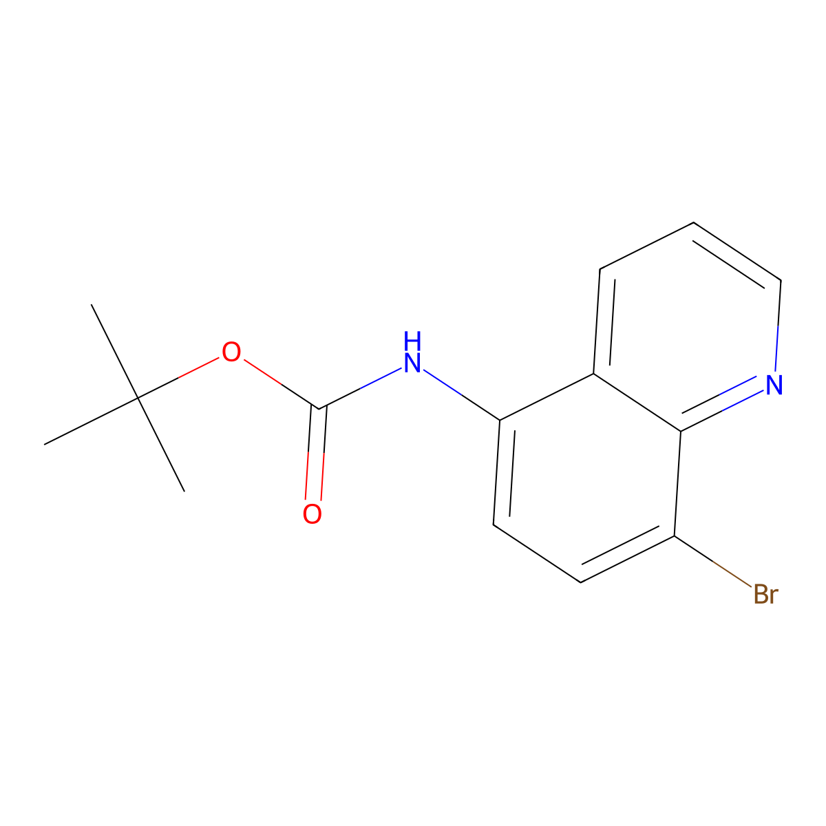 5-(N-BOC-Amino)-8-bromoquinoline molecular structure, CAS 1365272-14-5