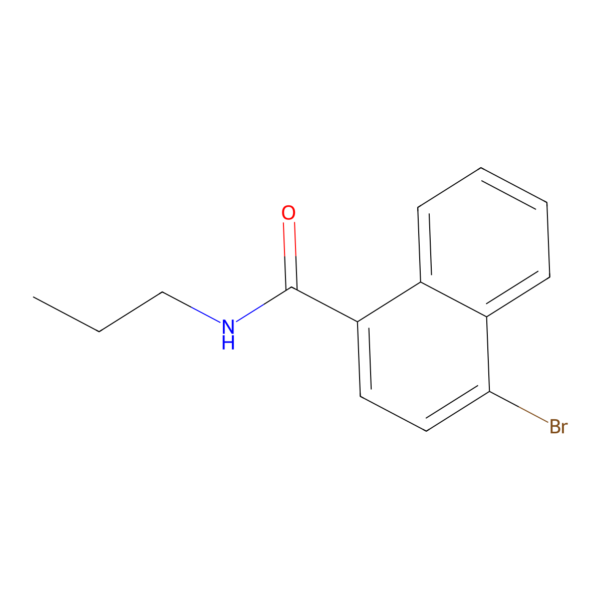N-Propyl 4-bromonaphthamide molecular structure, CAS 1365272-17-8