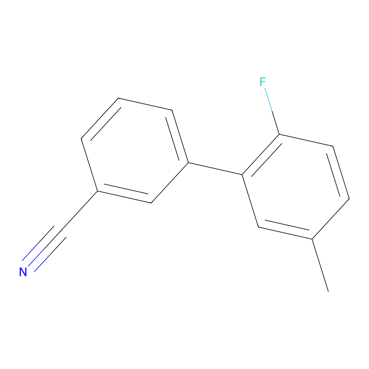 3-(2-Fluoro-5-methylphenyl)benzonitrile molecular structure, CAS 1365272-20-3