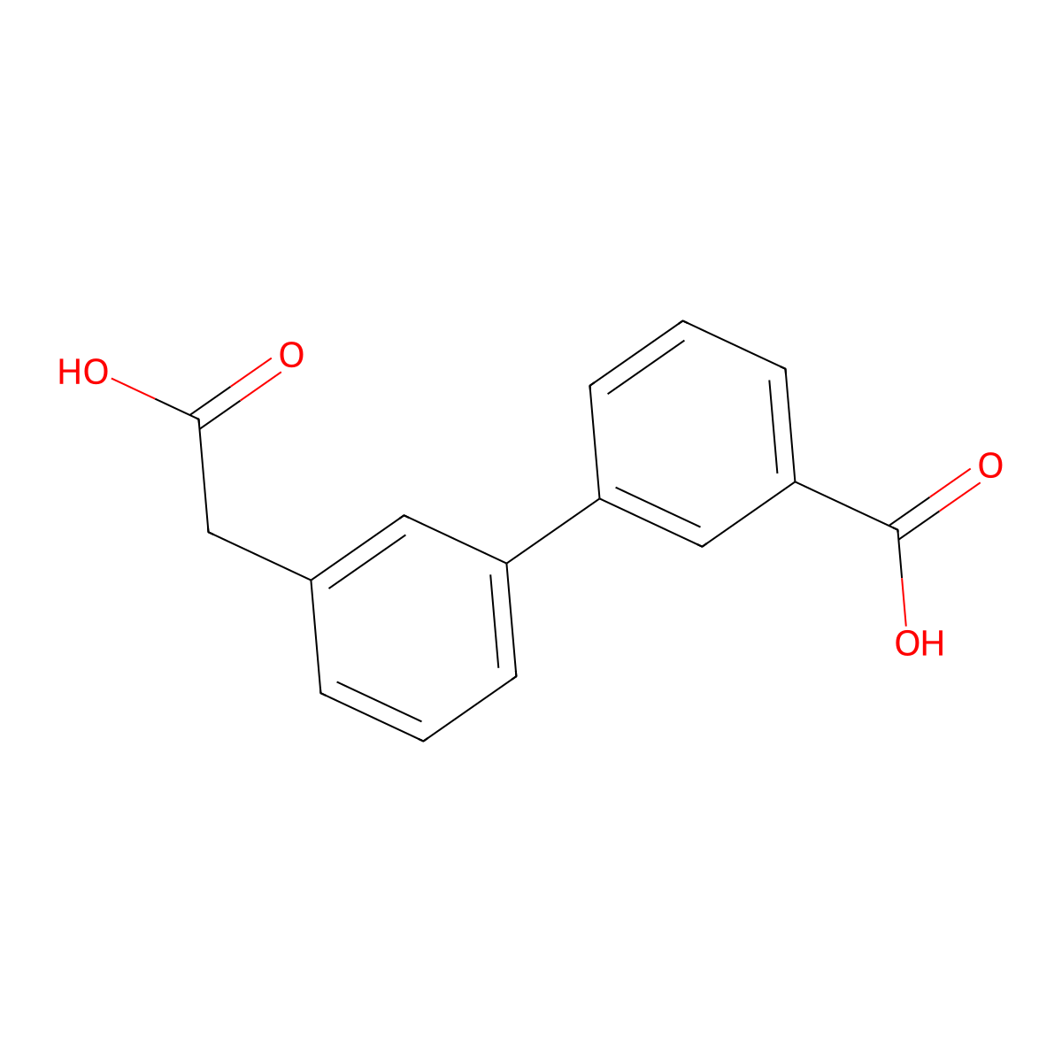 3-[3-(Carboxymethyl)phenyl]benzoic acid molecular structure, CAS 1365272-23-6