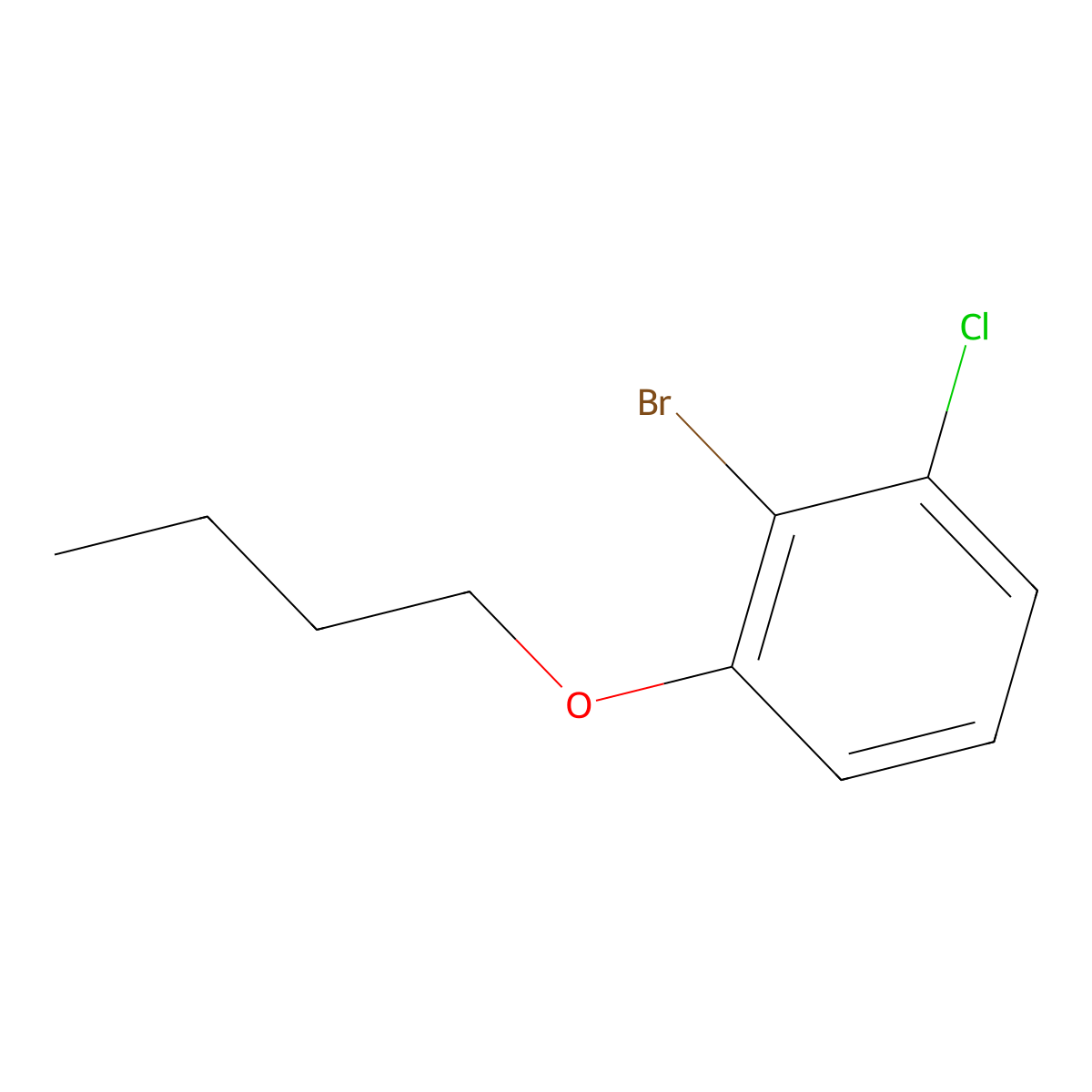 2-Bromo-1-butoxy-3-chlorobenzene molecular structure, CAS 1365272-27-0