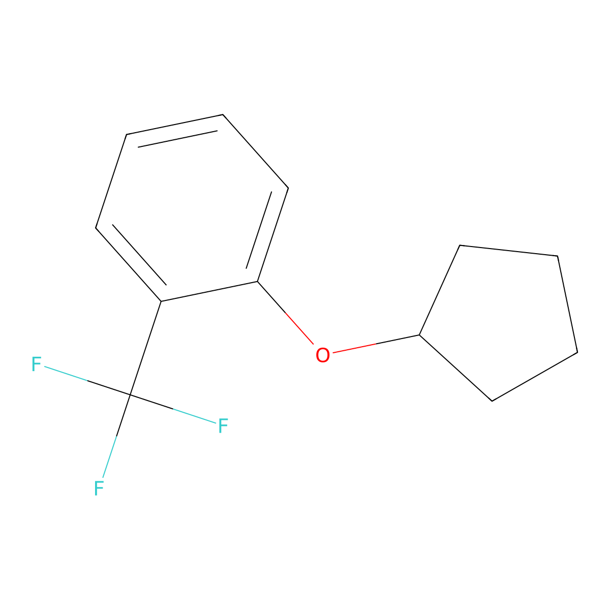 2-(Cyclopentyloxy)benzotrifluoride molecular structure, CAS 1365272-28-1
