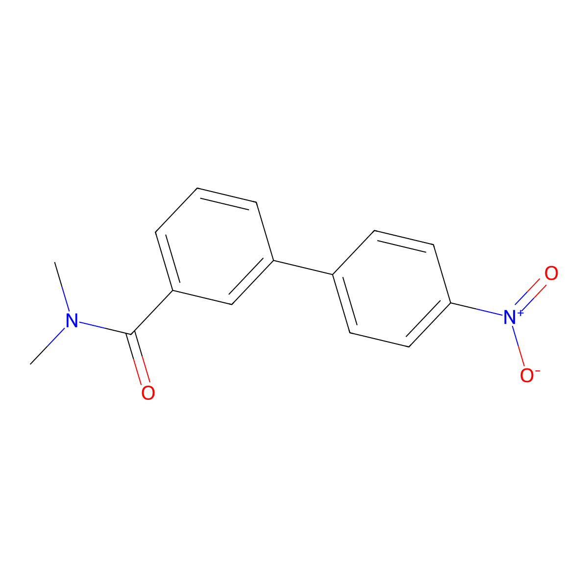 N,N-Dimethyl-3-(4-nitrophenyl)benzamide molecular structure, CAS 1365272-33-8