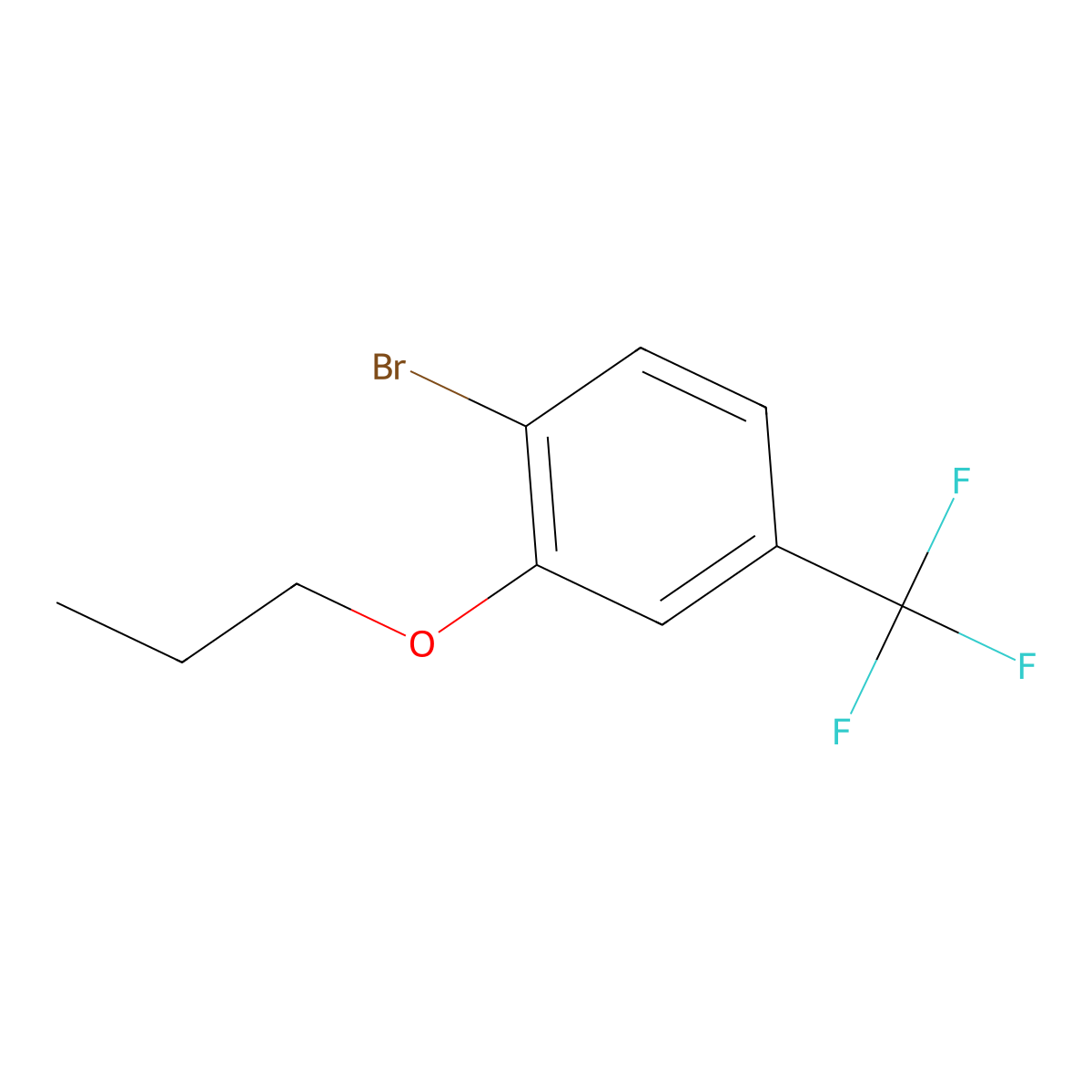 1-Bromo-2-propoxy-4-(trifluoromethyl)benzene molecular structure, CAS 1365272-44-1